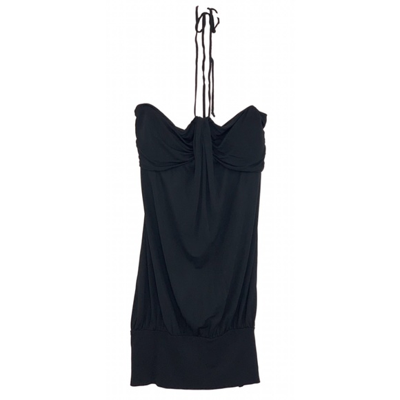 LE CHATEAU | Strapless Halter Bubble Mini Dress - Picture 2 of 7